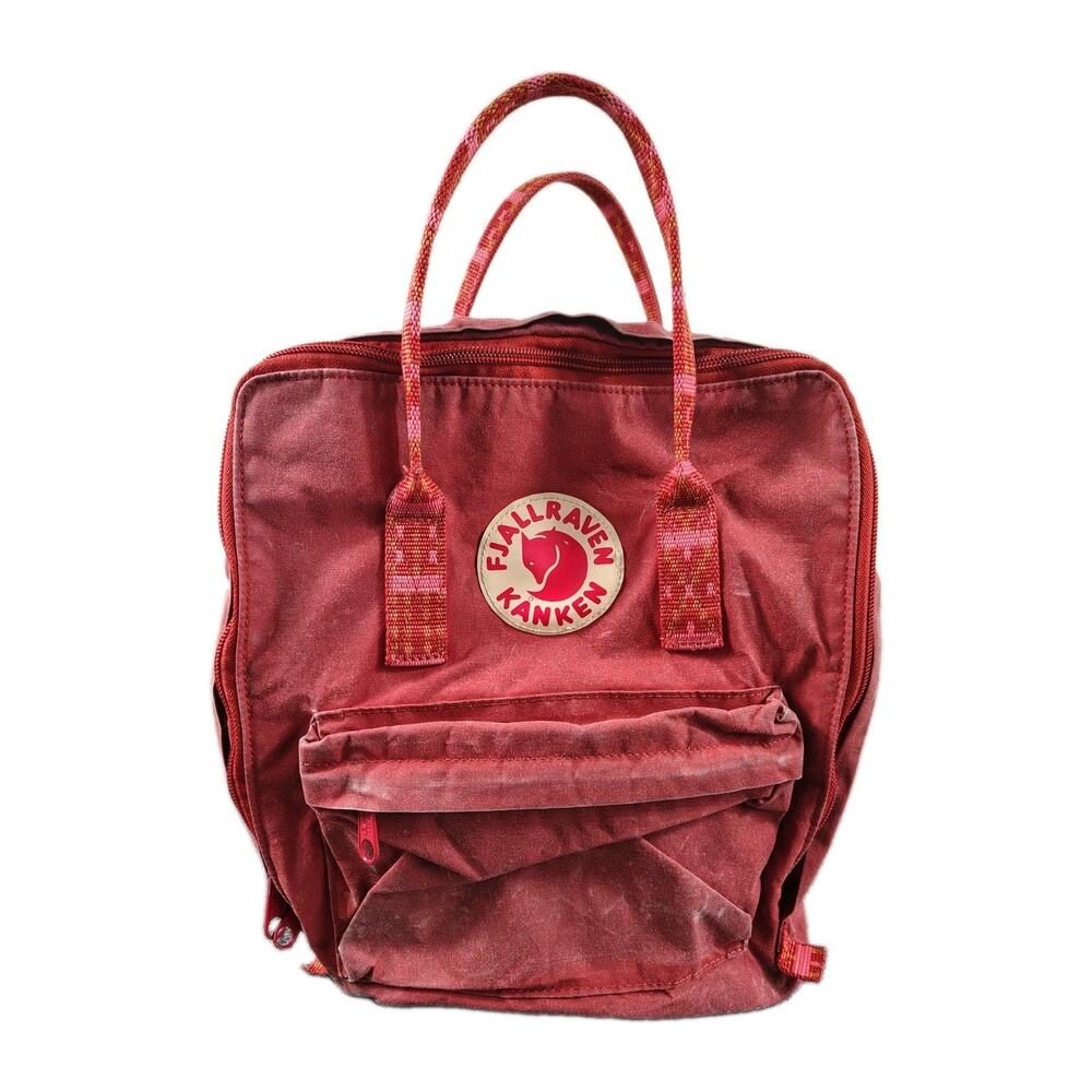 Fjallraven Kanken Mini Backpack Red Purse RN132540 Sling Bag Crossbody Canvas